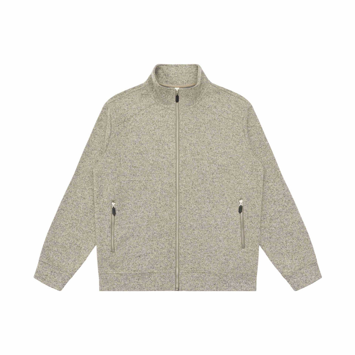 Men's casual stand collar zip-up sweatshirt