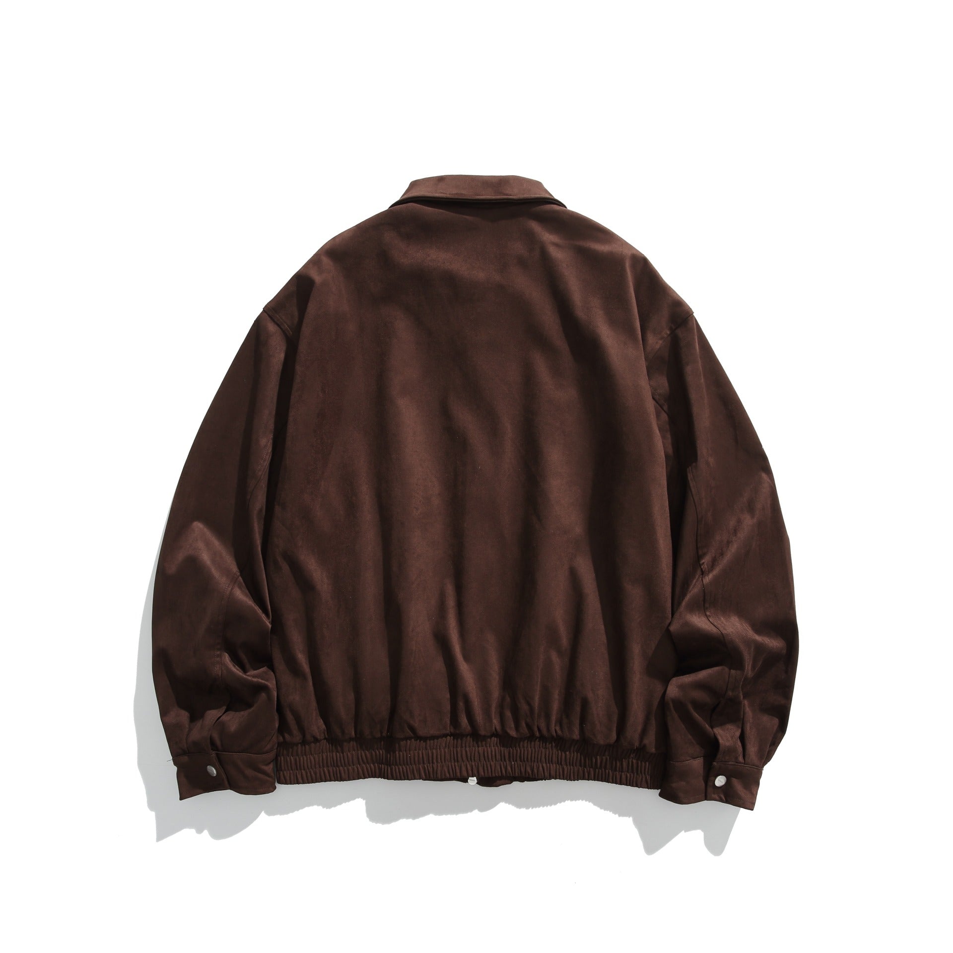 Image of Chaqueta de corte holgado con cuello vuelto para hombre