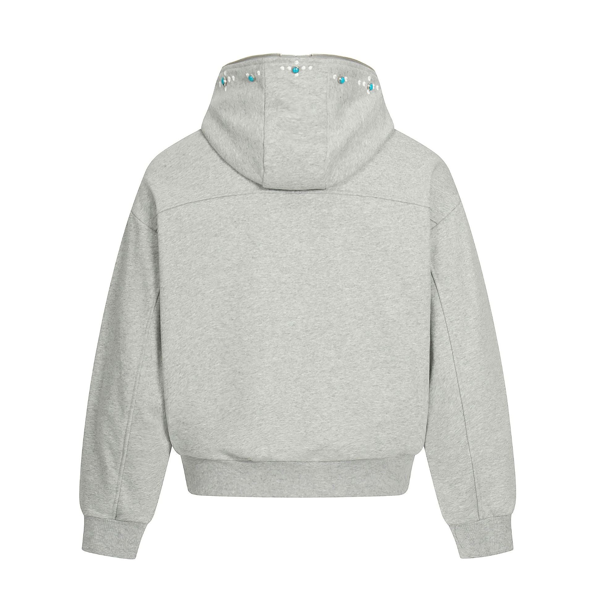 Image of Men's oversized cotton full zip hoodie