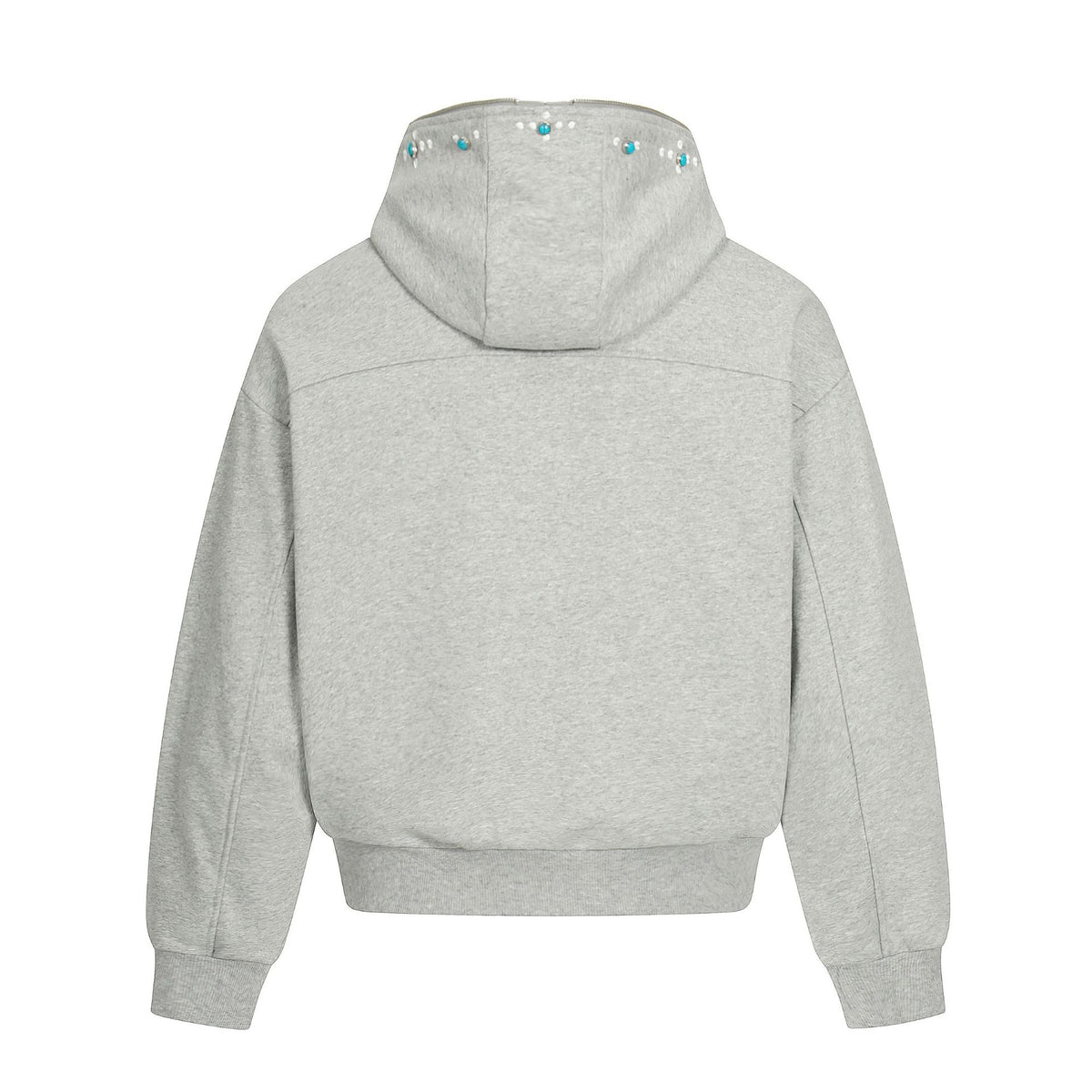 Men's oversized cotton full zip hoodie