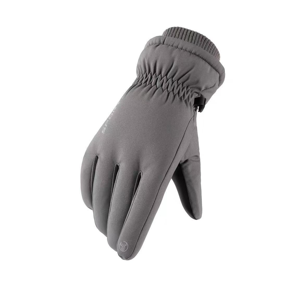 Guantes de esquí de invierno de algodón impermeables con pantalla táctil