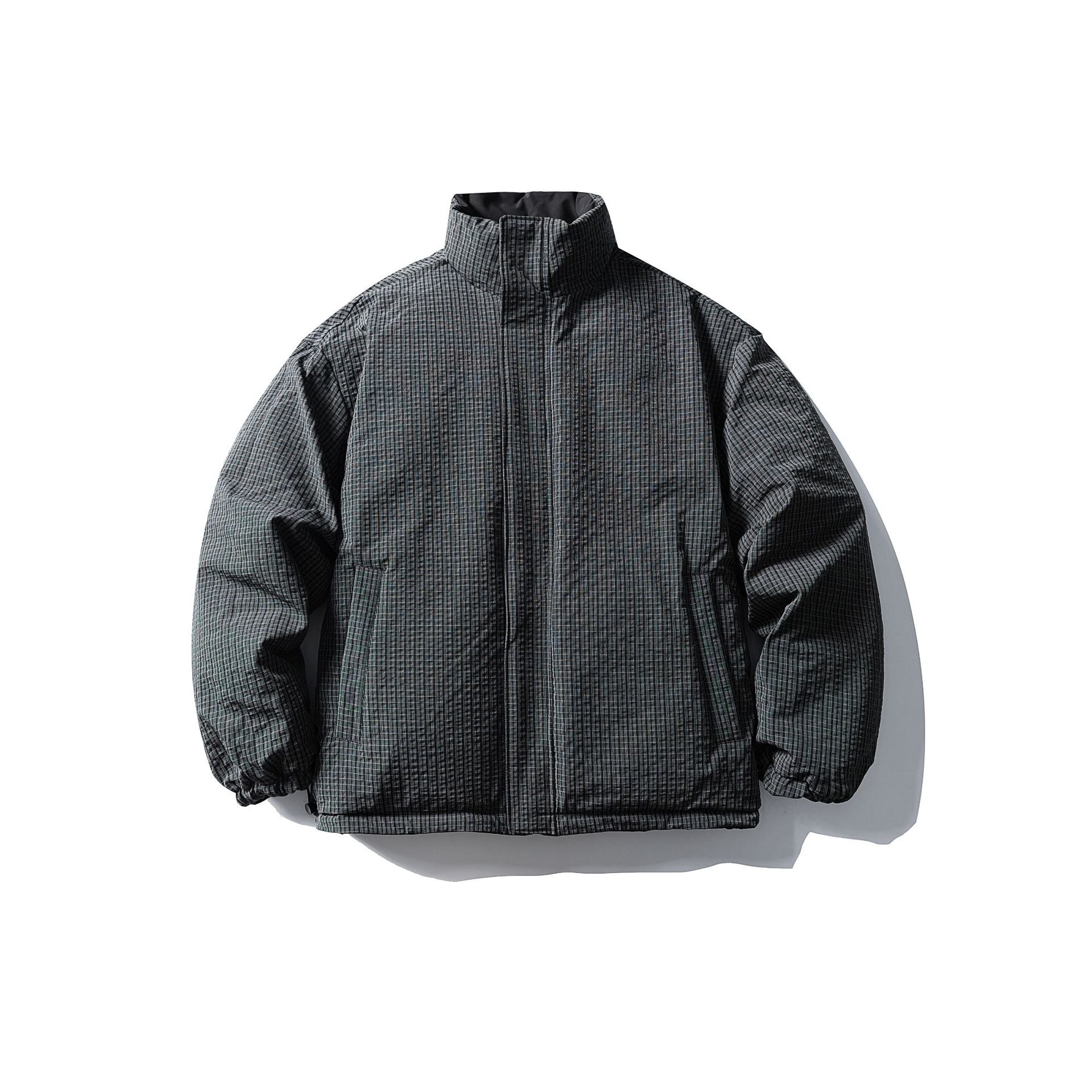 Image of Zeratta Men's reversible stand collar puffer jacket