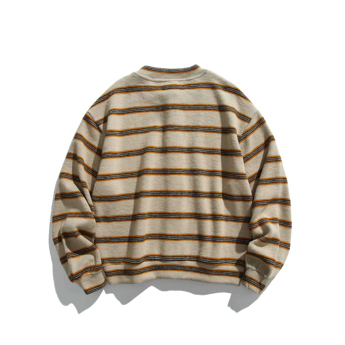 Men's oversized striped colorblock sweatshirt