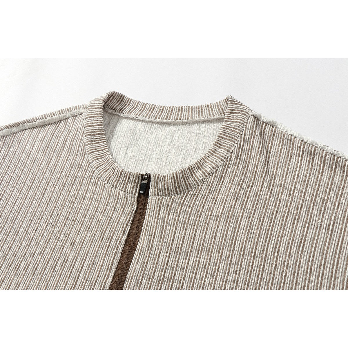 Men's striped loose fit crewneck sweatshirt