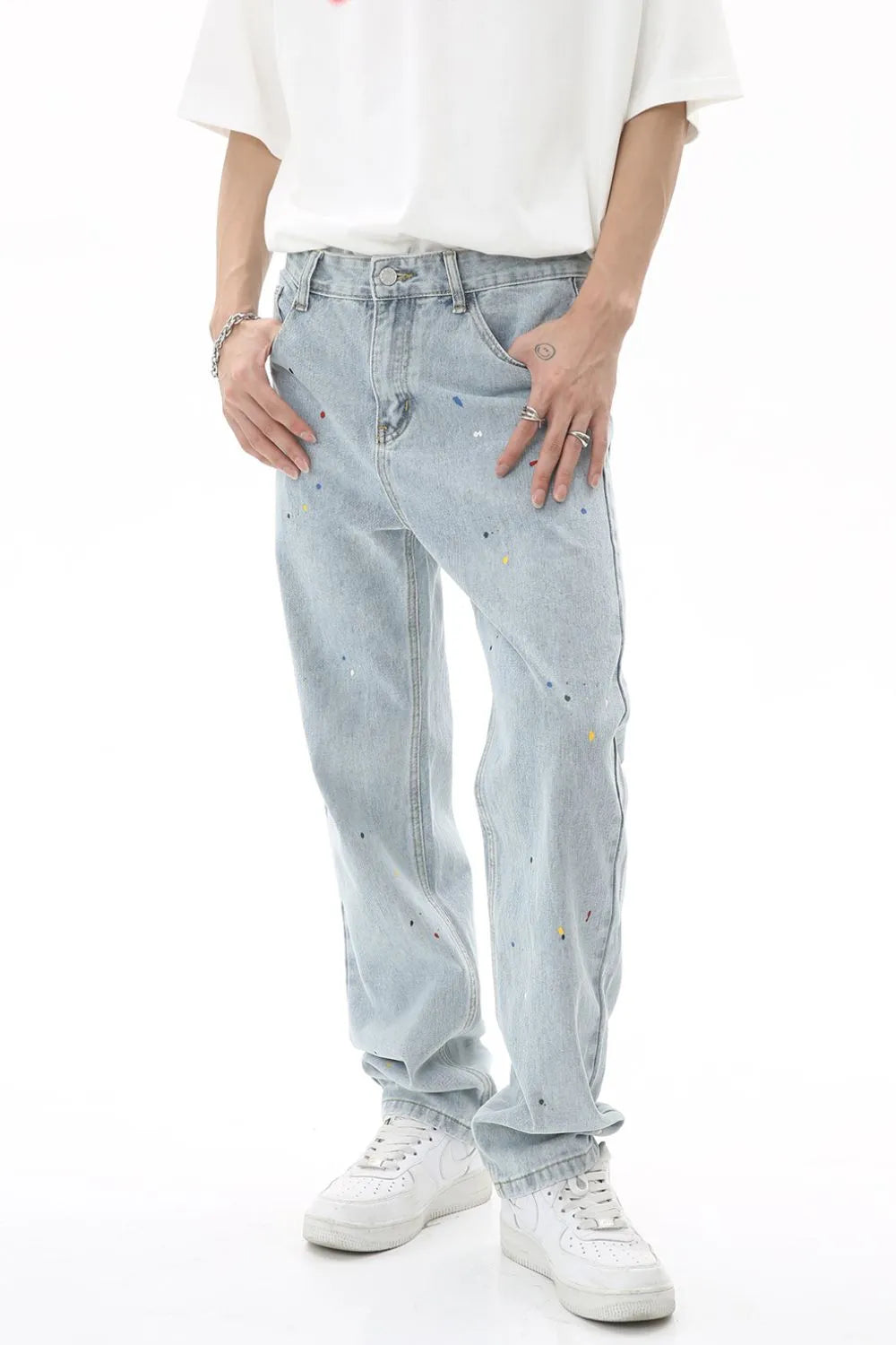 Light Blue Baggy Pocket Jeans