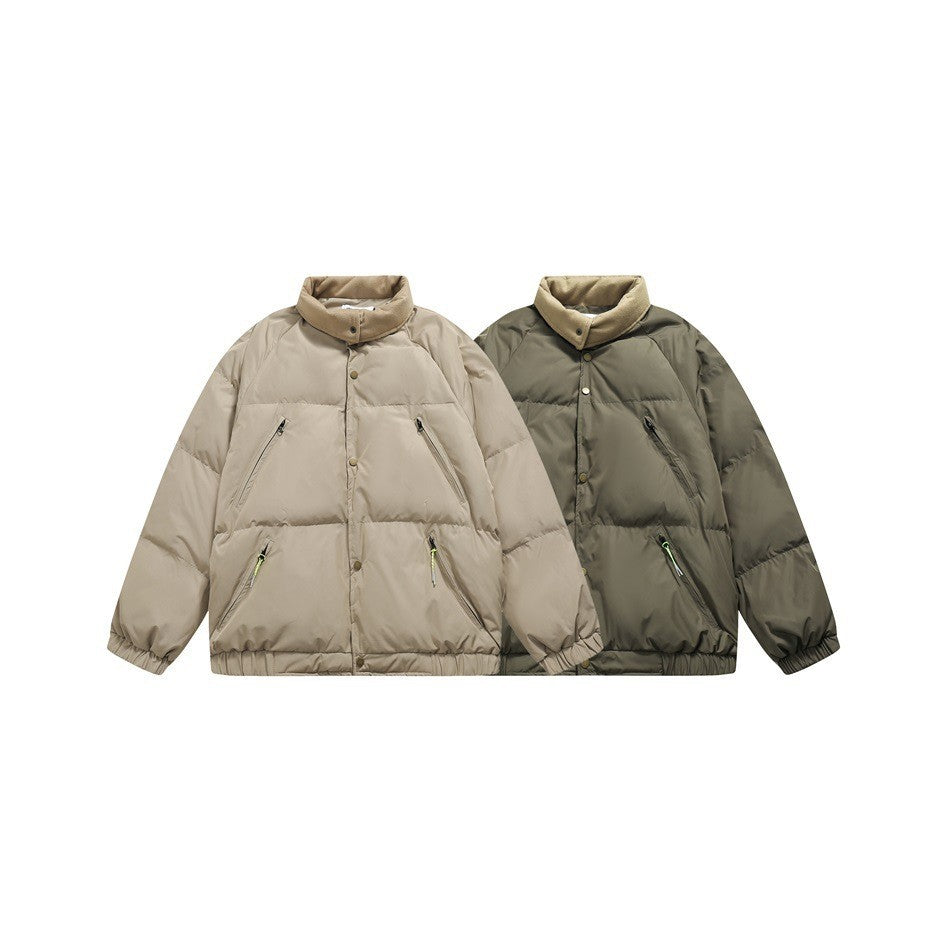 Image of Chaqueta acolchada unisex de poliéster con cuello alzado