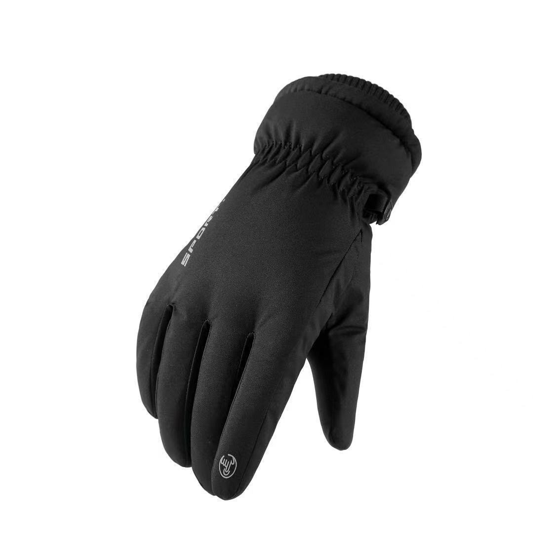 Image of Touchscreen waterproof cotton winter ski gloves