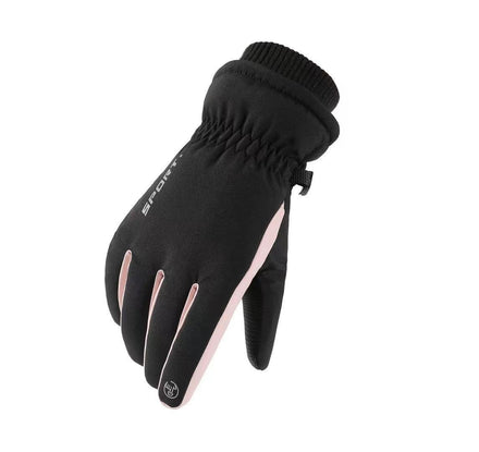 Touchscreen waterproof cotton winter ski gloves