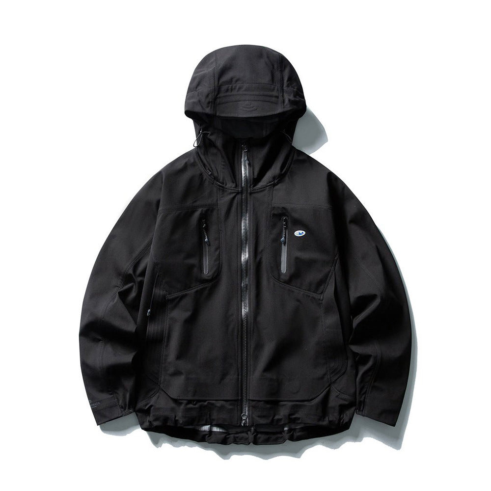 Image of Double-zip relaxed fit casual jacket