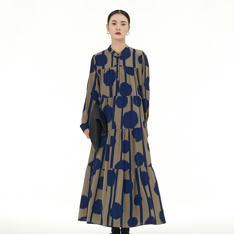 Image of Vestido negro relajado para mujer