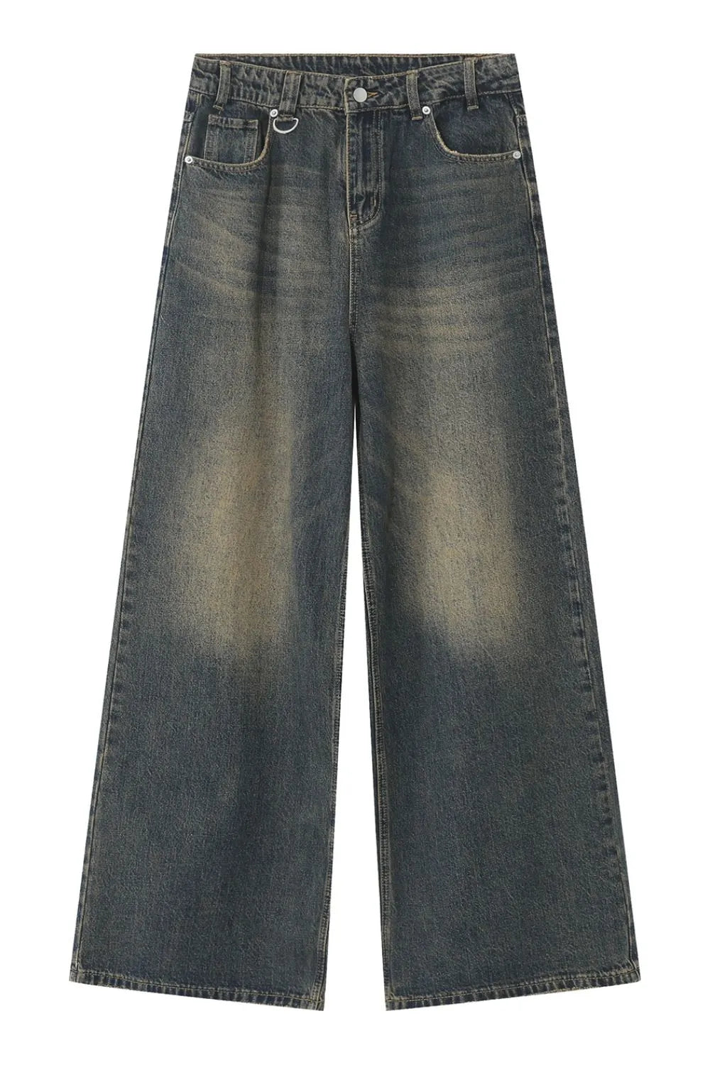 Wide-Leg Pocket Jeans in Three Colors