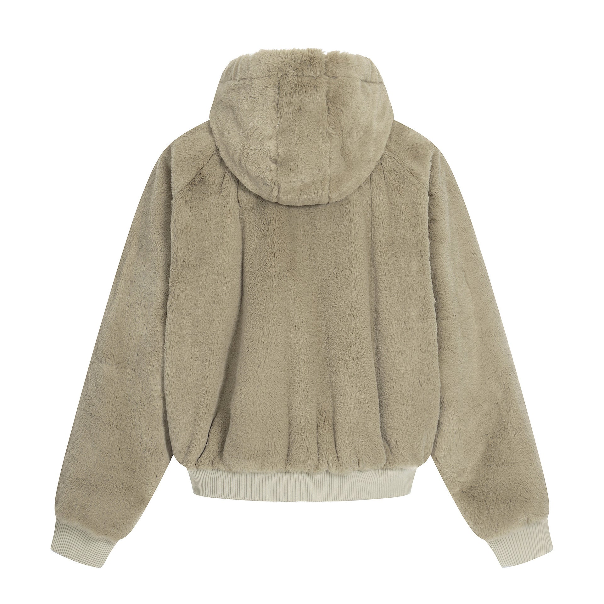 Image of Chaqueta con capucha y cremallera de corte holgado para hombre