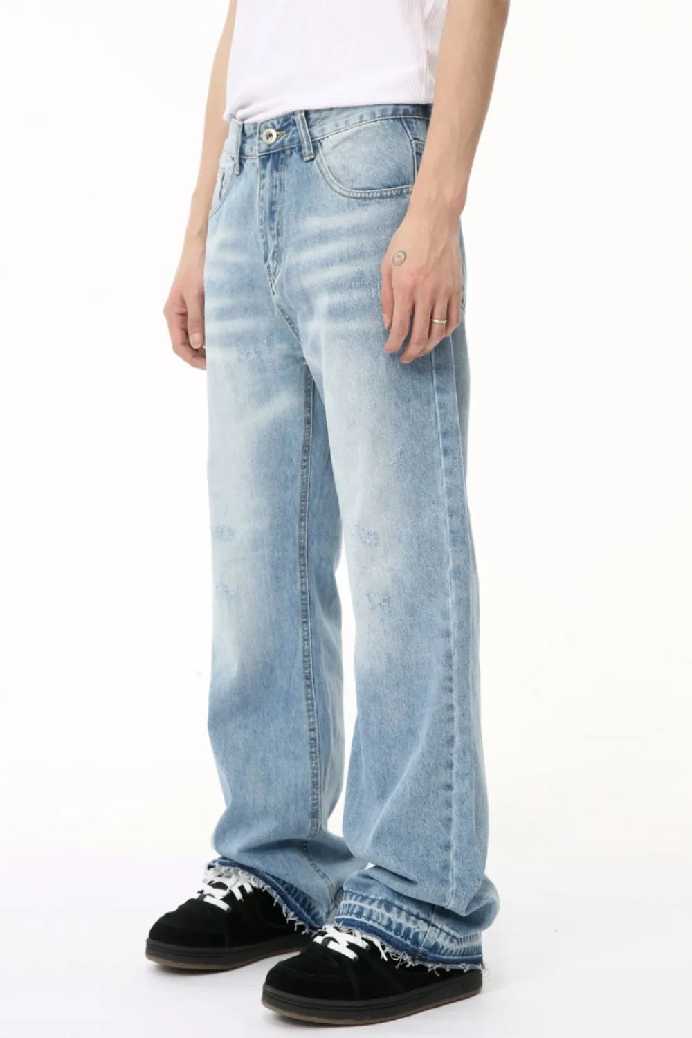 Medium-Tone Baggy Pocket Jeans — main product photograph