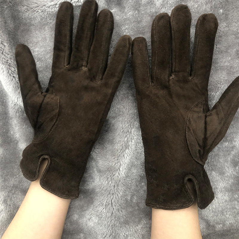 Image of Guantes térmicos de ciclismo de poliéster para mujer