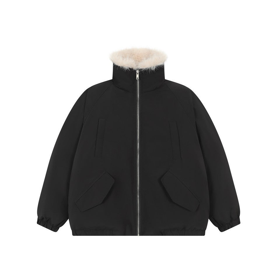 Image of Unisex polyester-filled stand-collar puffer jacket