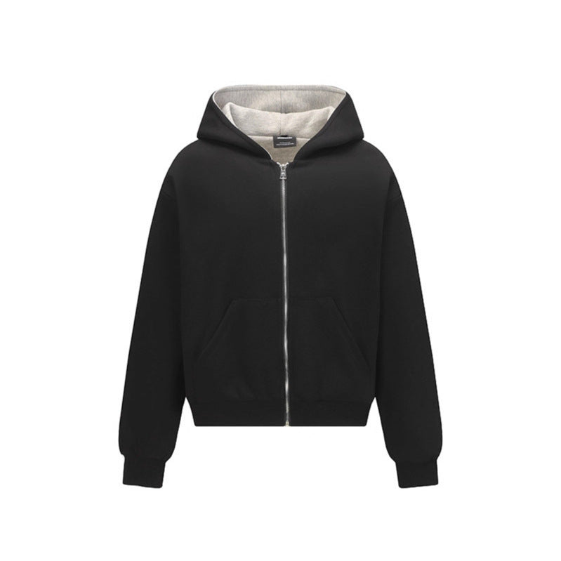 Women's loose fit colorblock zip-up hoodie