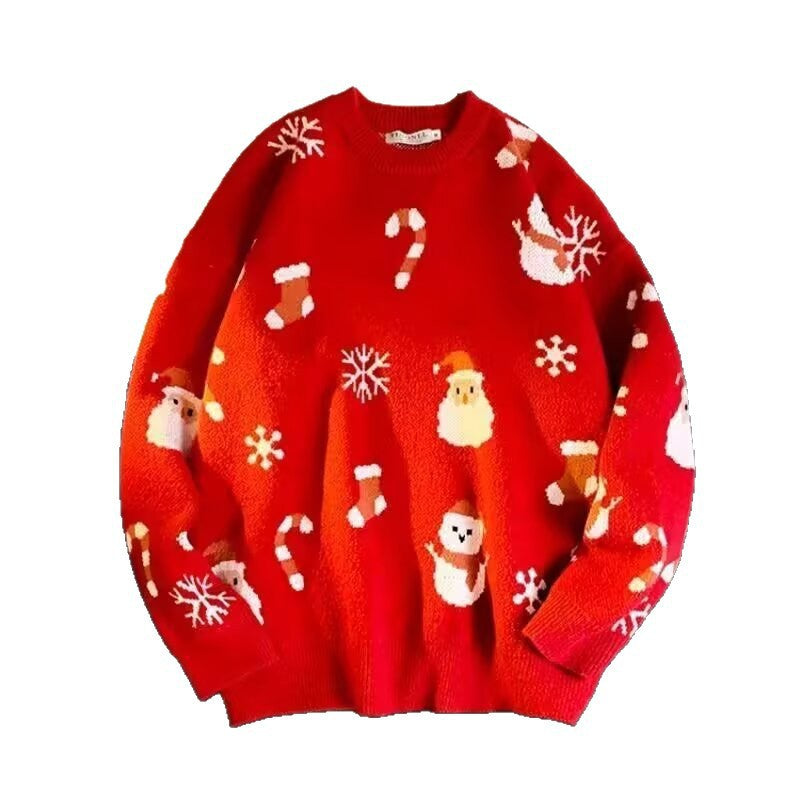 Men's relaxed fit Christmas knit sweater