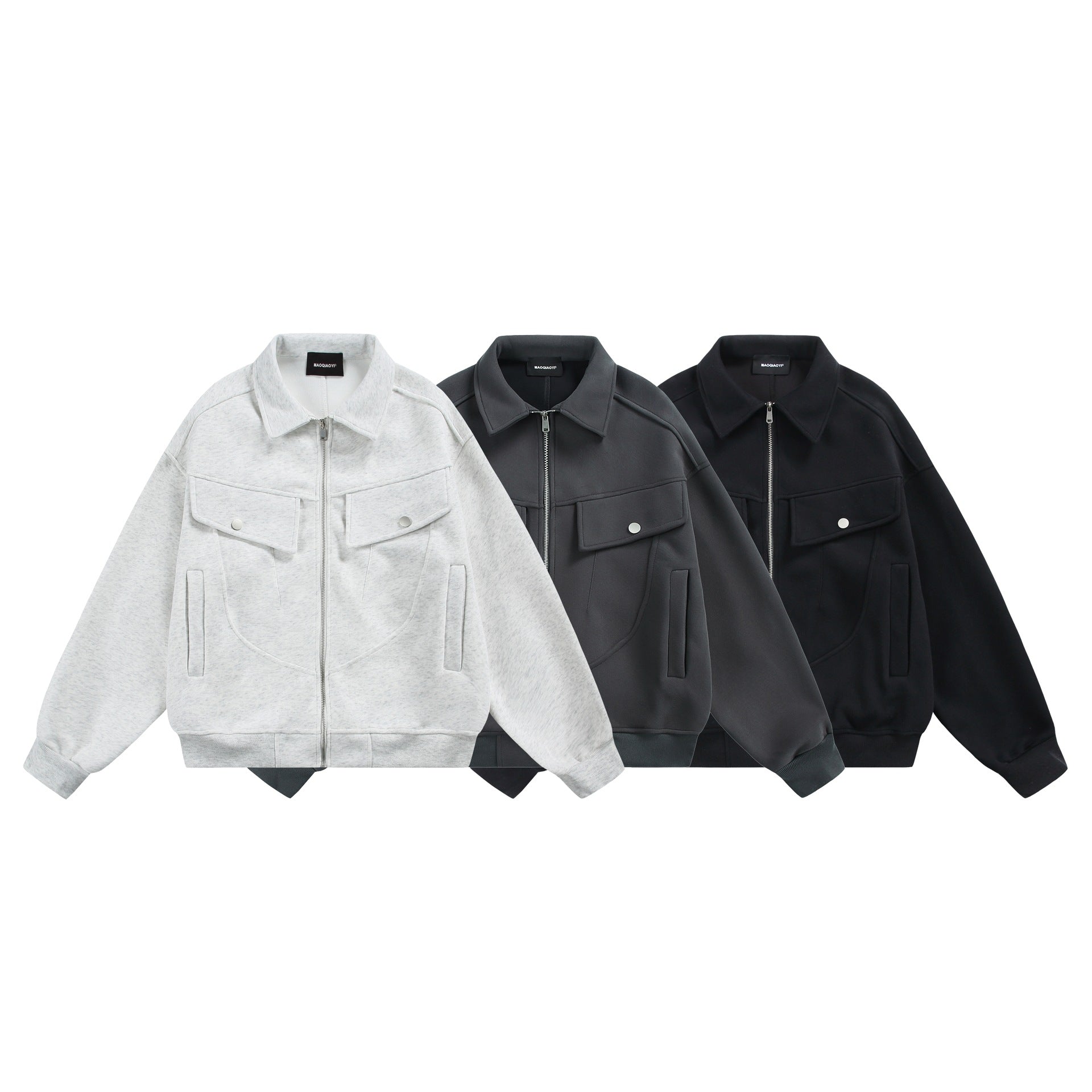 Image of Men's oversized cotton blend crewneck sweatshirt