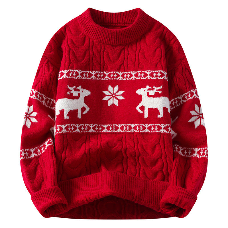 Men's relaxed fit printed Christmas sweater