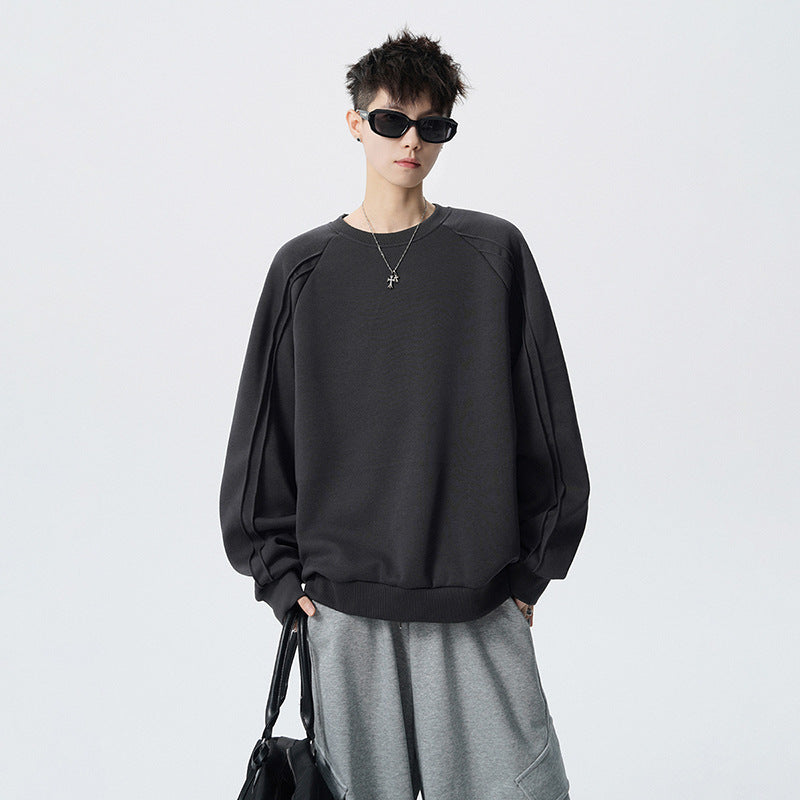 Men's relaxed fit long sleeve crewneck sweatshirt