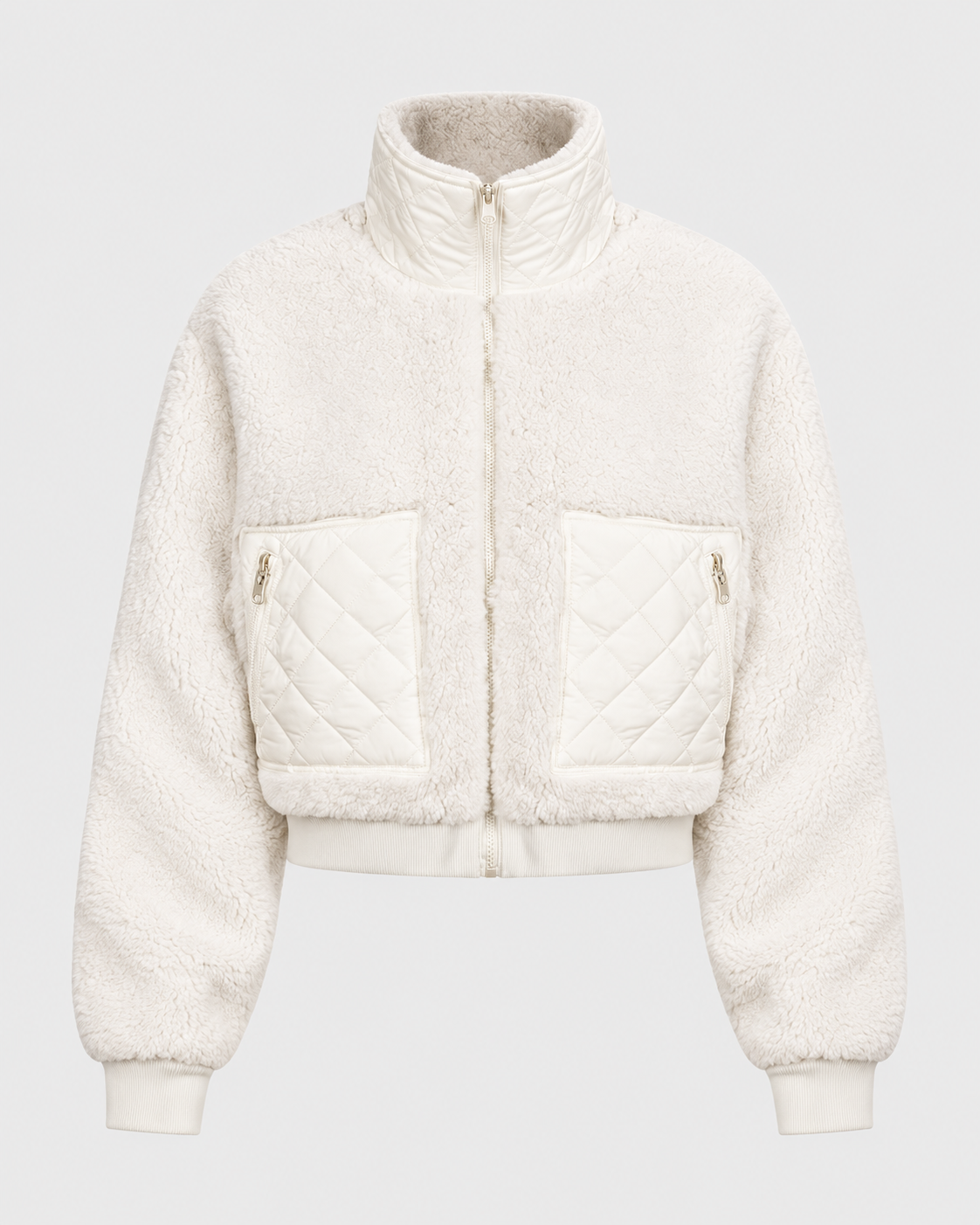 Women's cotton padded winter zip-up jacket