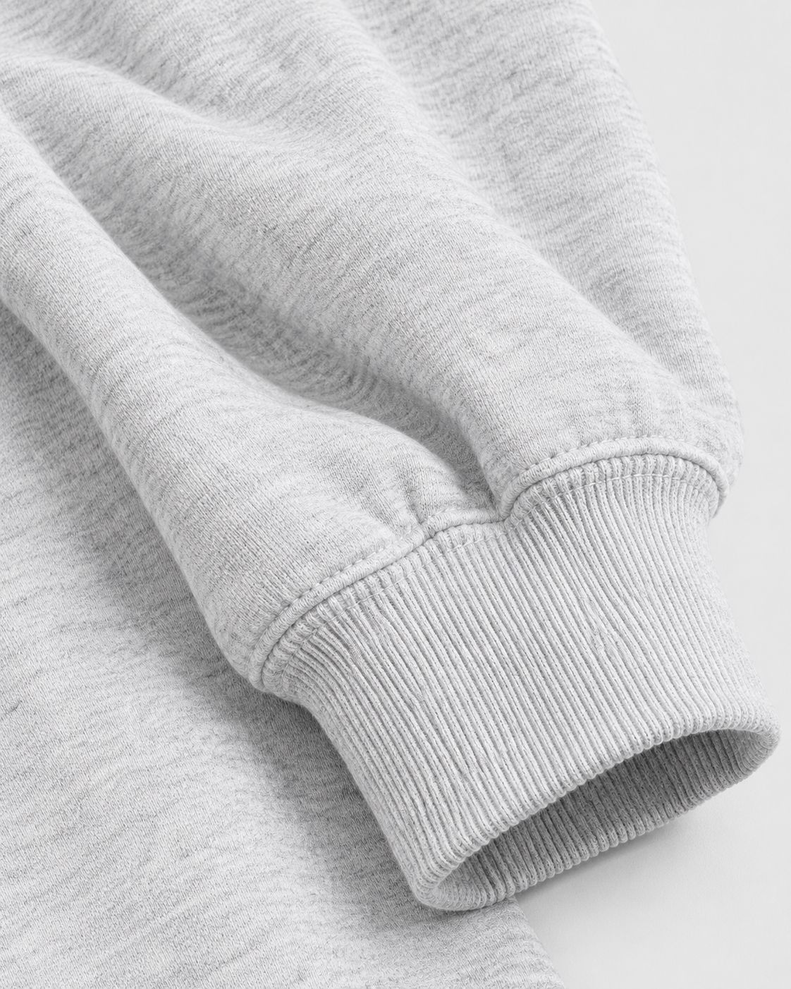 Color: Light Floral Gray | Women's light floral gray raw-edge cropped cotton pullover hoodie, studio product view 4