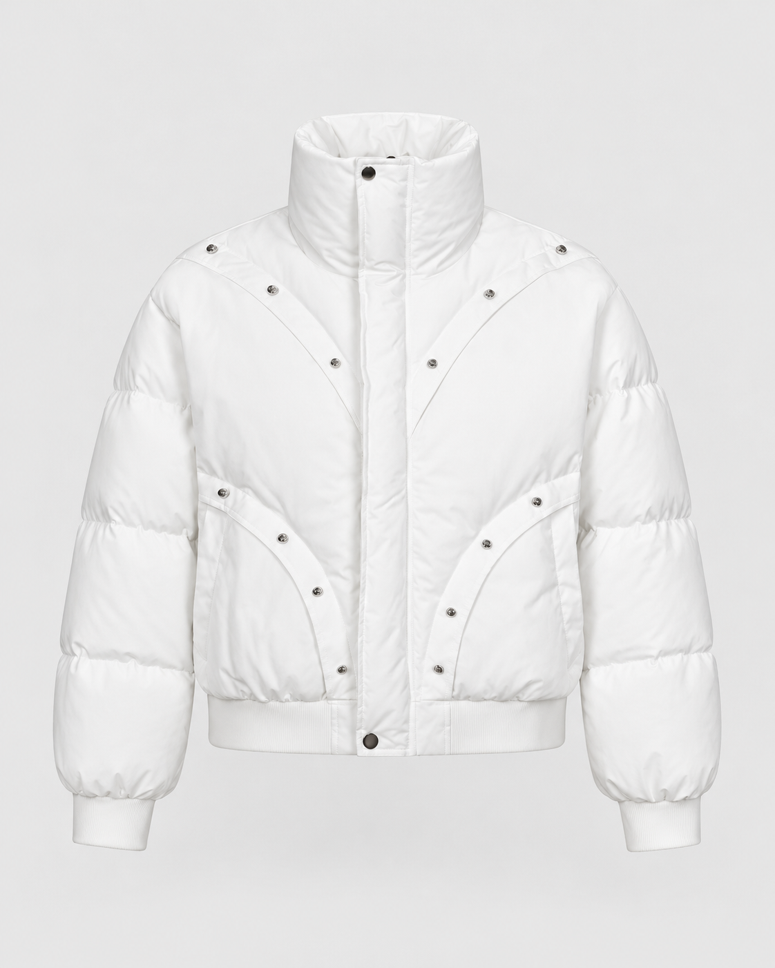 Women's stand collar quilted puffer jacket